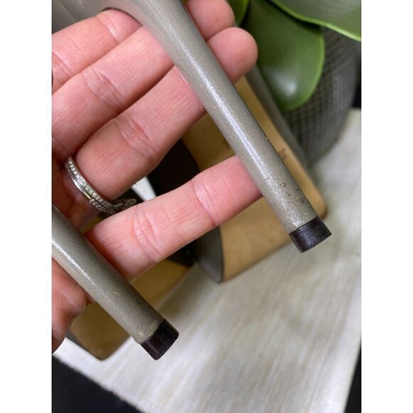 Jimmy Choo Alex Platform Pumps Gray Taupe Women's Size 40.5 US 10.5 - Picture 6 of 7